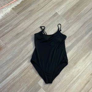 Black one piece swimsuit